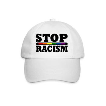Stop racisme - Casquette classique - blanc/blanc - Devant