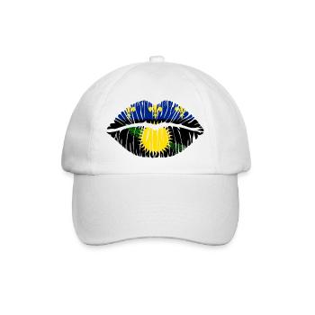 Kuss Guadeloupe - Baseballkappe - Weiß/Weiß - Vorne
