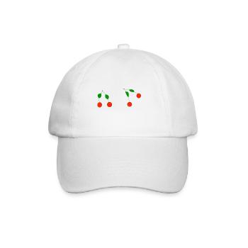 cherries - Baseball Cap - white/white - Front