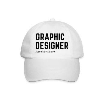 Graphic designer - Baseball Cap - white/white - Front