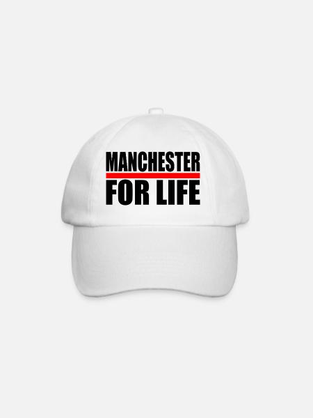 Manchester - Baseball Cap - white/white