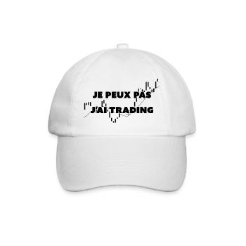 Je peux pas j'ai Trading - Casquette classique - blanc/blanc - Devant