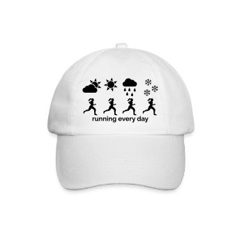 Courir tous les jours - Casquette classique - blanc/blanc - Devant