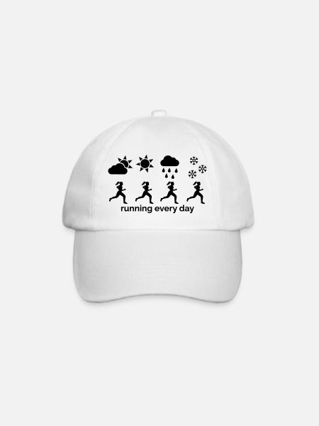 Courir tous les jours - Casquette classique - blanc/blanc