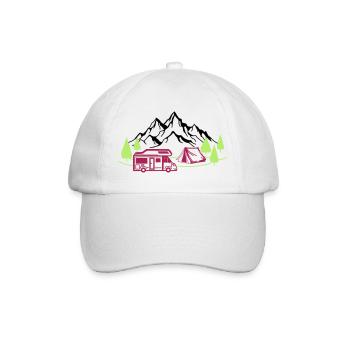 Vacances à la montagne - Casquette classique - blanc/blanc - Devant
