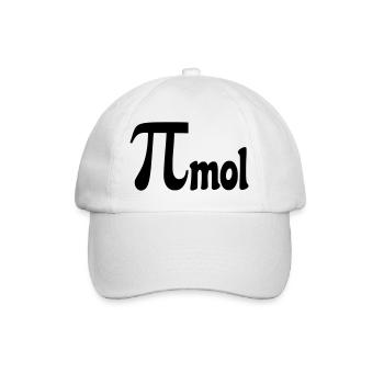 Pi mole pour les mathématiciens, les nerds chimie nombre # - Casquette classique - blanc/blanc - Devant