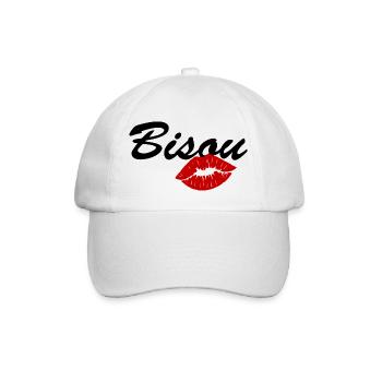 bisou / amour bébé / saint valentin - Casquette classique - blanc/blanc - Devant