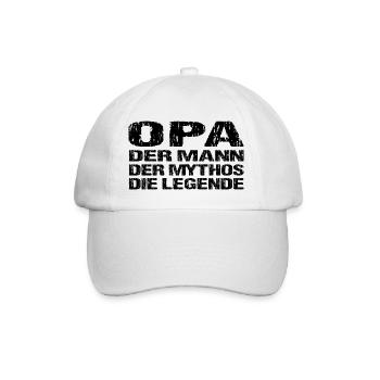 Opa - Baseballkappe - Weiß/Weiß - Vorne