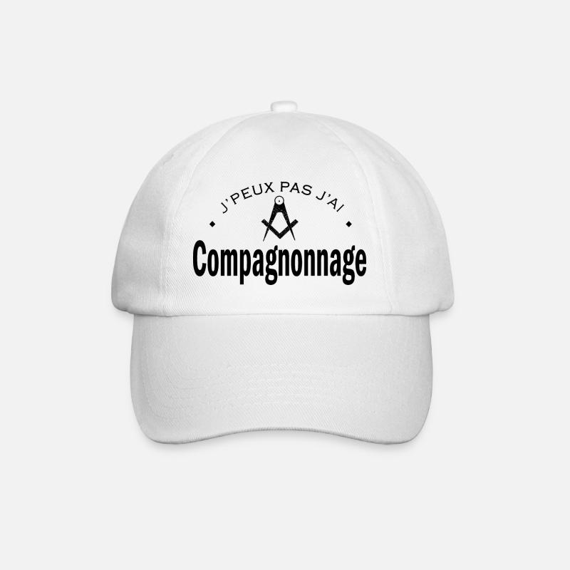 J'peux j'ai compagnonnage cadeau compagnons - Casquette classique - blanc/blanc