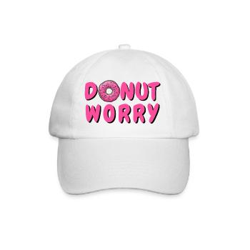 DONUT - DON´T WORRY - DONUT WORRY - DONUTS - Baseballkappe - Weiß/Weiß - Vorne