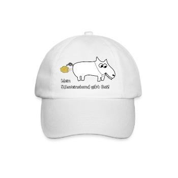 Mein Schweinehund gibt Gas! - Baseballkappe - Weiß/Weiß - Vorne