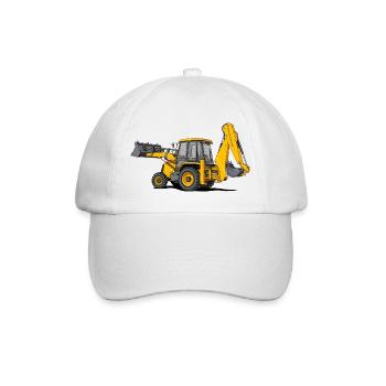 Traktor Lader - Baseballkappe - Weiß/Weiß - Vorne