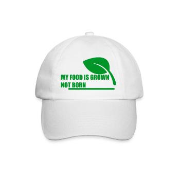 My Food Is Grown, Not Born 2 - Casquette classique - blanc/blanc - Devant