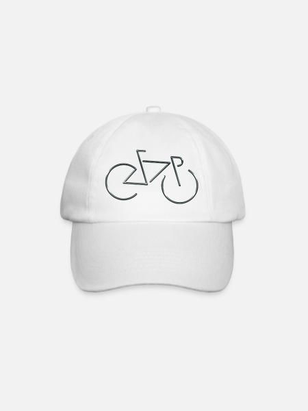 Radfahren - Baseballkappe - Weiß/Weiß