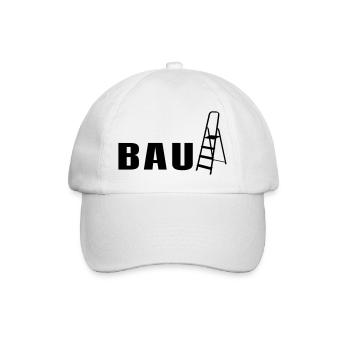 Bauleiter lustiges Baushirt Baustelle Bauherr - Baseballkappe - Weiß/Weiß - Vorne