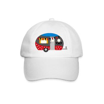camping - Baseball Cap - white/white - Front