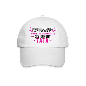 Les meilleures deviennent Tata - Casquette classique - blanc/blanc - Devant