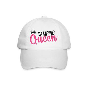 Camping Queen - Casquette classique - blanc/blanc - Devant