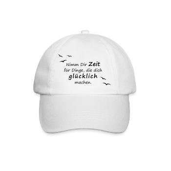 Nimm Dir Zeit - Baseballkappe - Weiß/Weiß - Vorne