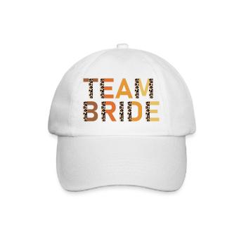 Fun bachelorette party Team Bride - Baseball Cap - white/white - Front