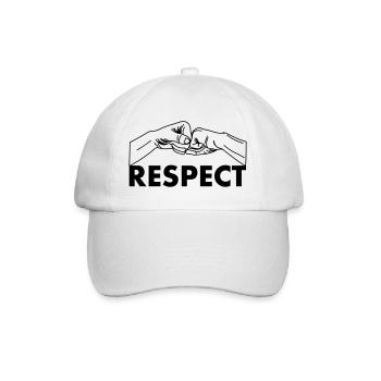 Deux poings pour le respect - Casquette classique - blanc/blanc - Devant