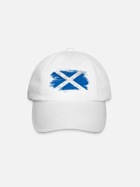 Scotland vintage flag - Baseball Cap - white/white