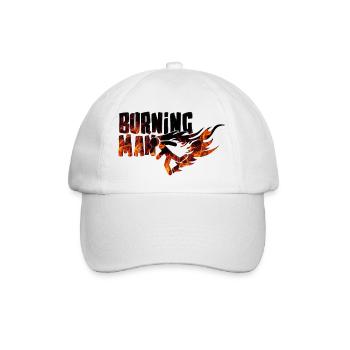 Burning Man - Baseballkappe - Weiß/Weiß - Vorne