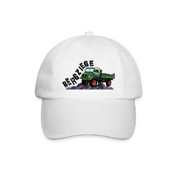Bergziege - Unimog - Offroad - Oldtimer - Baseballkappe - Weiß/Weiß - Vorne