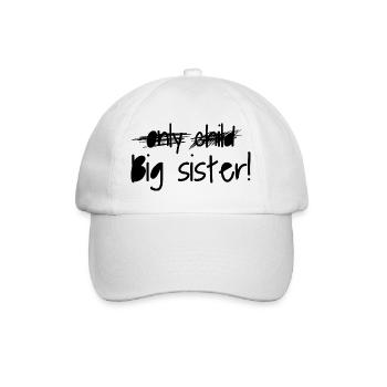 Big sister - Baseball Cap - white/white - Front