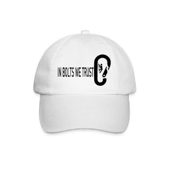Bouldern Klettern Climbing - Baseballkappe - Weiß/Weiß - Vorne