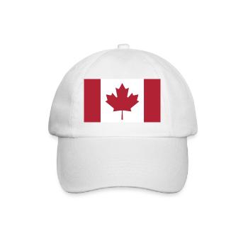 Étui de téléphone drapeau canadien - Casquette classique - blanc/blanc - Devant