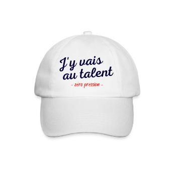 Sarcasme humour homme sarcastique parfait talent - Casquette classique - blanc/blanc - Devant