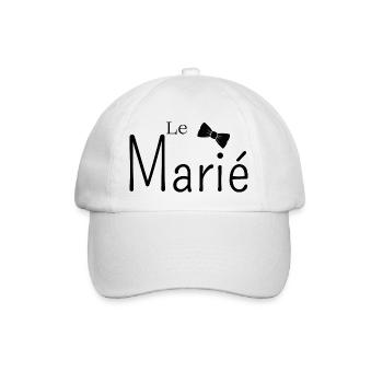 Le marié - Casquette classique - blanc/blanc - Devant