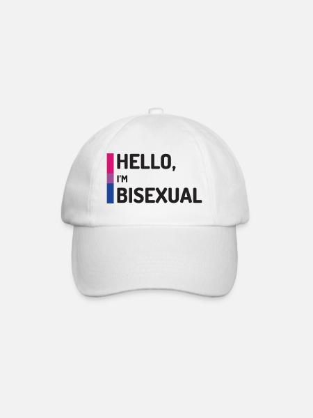 Hallo, ich bin bisexuell - Baseballkappe - Weiß/Weiß