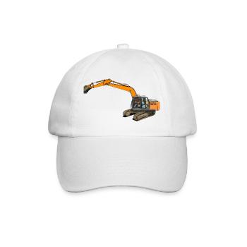 Bucket excavator intervenes - Baseball Cap - white/white - Front
