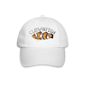 Clownfish Clown Fische Fische Symbol Logo icon - Baseballkappe - Weiß/Weiß - Vorne