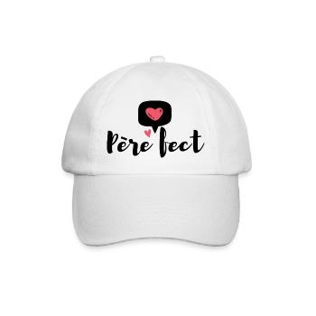 Meilleure papa du monde - Casquette classique - blanc/blanc - Devant