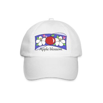 Apple blossom - Baseball Cap - white/white - Front