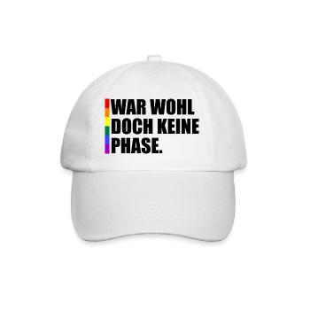 War Wohl Doch Keine Phase - Baseballkappe - Weiß/Weiß - Vorne
