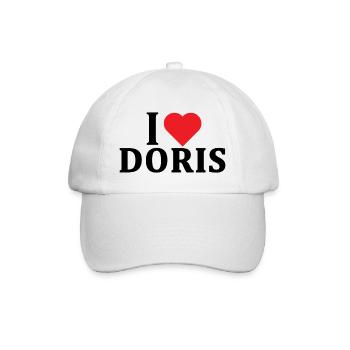 T-shirt J’adore Doris t-shirt idée cadeau - Casquette classique - blanc/blanc - Devant