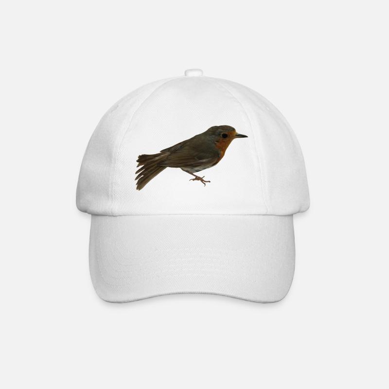 Robin - Baseball Cap - white/white