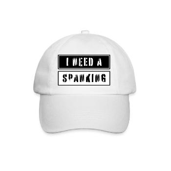 J’ai besoin d’un texte de fessée - Casquette classique - blanc/blanc - Devant