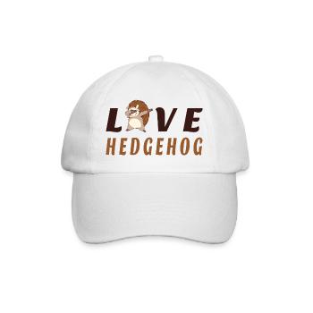 Liebe Igel - Baseballkappe - Weiß/Weiß - Vorne