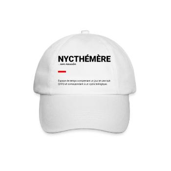 NYCTHÉMÈRE définition - Casquette classique - blanc/blanc - Devant