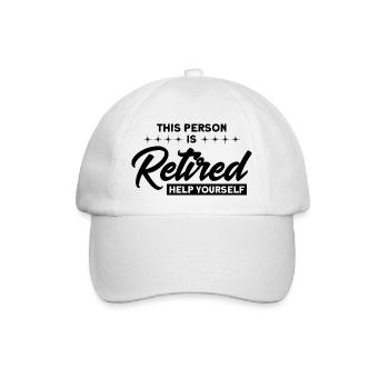 Ruhestand Rente Rentner Rente 2022 Geschenk - Baseballkappe - Weiß/Weiß - Vorne