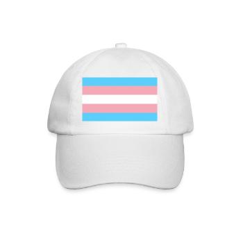 Drapeau Trans - Casquette classique - blanc/blanc - Devant