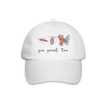 Gib dir Zeit - Baseballkappe - Weiß/Weiß - Vorne