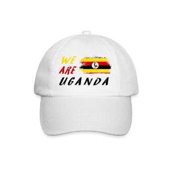 Wir sind Uganda - Baseballkappe - Weiß/Weiß - Vorne