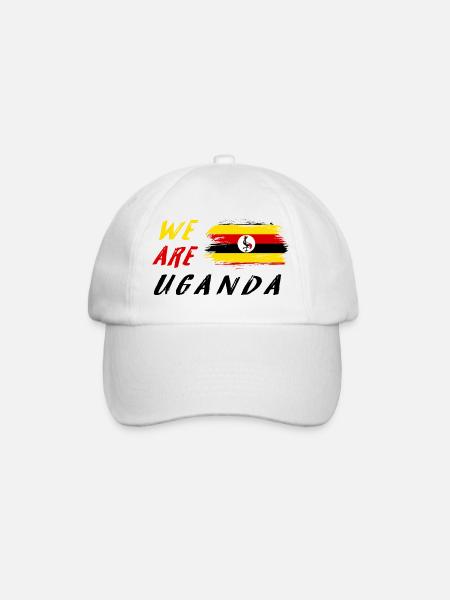 Wir sind Uganda - Baseballkappe - Weiß/Weiß