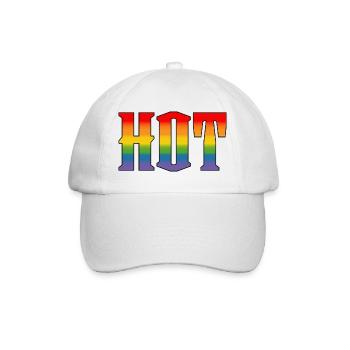 Chemise arc-en-ciel LGBT Hot LGBT lgbtqi queer - Casquette classique - blanc/blanc - Devant